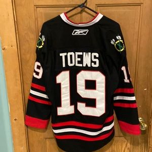 Chicago Blackhawks Jonathan Toews Alternate Black Captain “C” Reebok Jersey